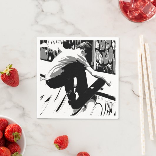 Hitting the Ramp - Skateboarder Servet (Insitu)