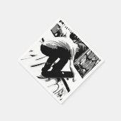 Hitting the Ramp - Skateboarder Servet (Hoek)