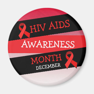 HIV AIDS AWARENCY MAAND December Magnet