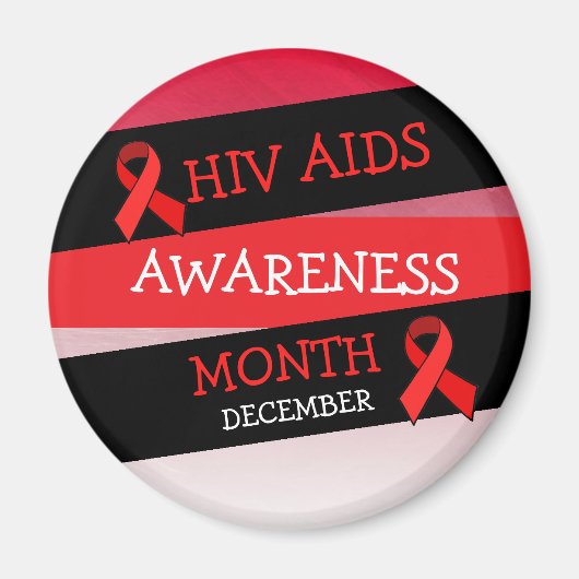 HIV AIDS AWARENCY MAAND December Magnet (Voorkant)