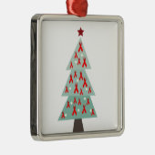 HIV Aids Awareness Kerstboom Metalen Ornament (Rechts)
