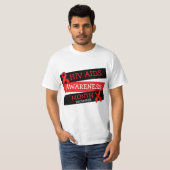 HIV AIDS AWARENESS MAAND December Button Shirt (Voorkant volledig)
