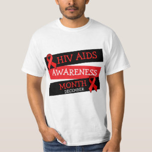 HIV AIDS AWARENESS MAAND December Button Shirt