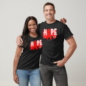 Hiv Aids Awareness Month Hope Red Ribbon Warrior S T-shirt (Unisex)