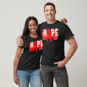 Hiv Aids Awareness Month Hope Red Ribbon Warrior S T-shirt (Unisex)