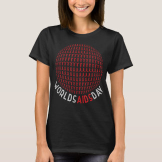 HIV Aids Awareness Red Ribbon World Aids Day T-shirt