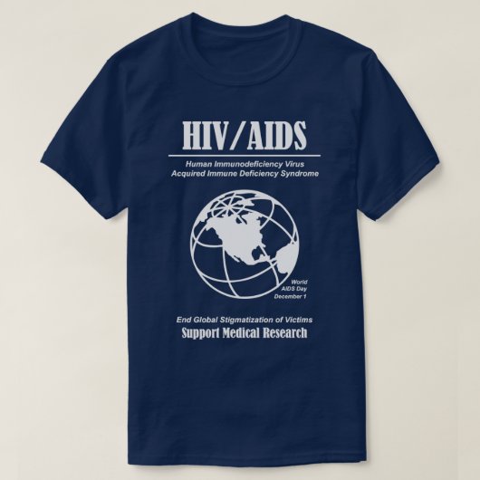 HIV AIDS Awareness T-shirt (Design voorkant)