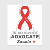 HIV/AIDS Awareness Vinyl Sticker (Vel)