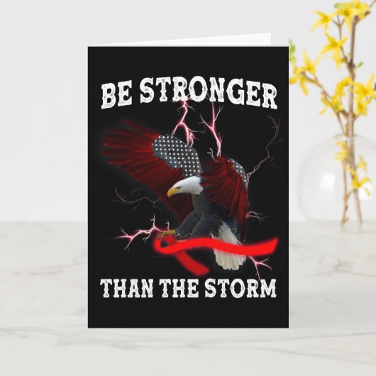 HIV AIDS Bewustheid Eagle Red Ribbon HIV die T-S Kaart (Gele Bloem)