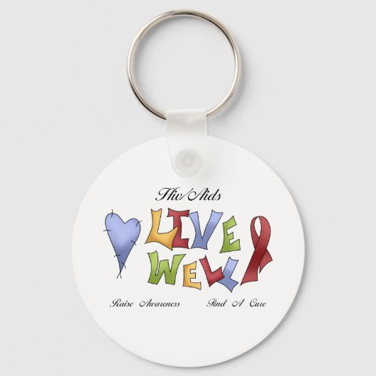 HIV/AIDS Bewustheid Sleutelhanger (Voorkant)