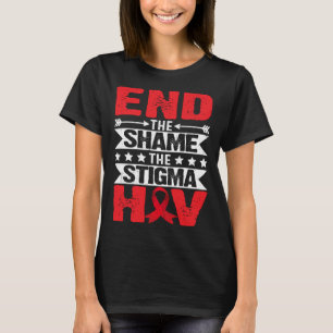 HIV AIDS-bewustzijnsmaand Beëindig De Schaamte Het T-shirt