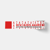 HIV/AIDS-bewustzijnspatroonlint Grosgrain Lint (Voorkant)
