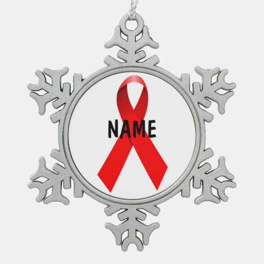 Hiv AIDS Memorial Tribute Ornament (Voorkant)