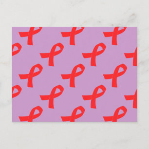 HIV AIDS Ribbon Cancer Awareness Briefkaart
