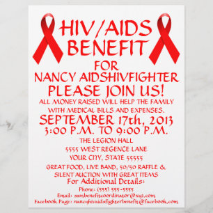 HIV AIDS Rode Lint Benefit Flyer