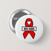 HIV/AIDS RONDE BUTTON 5,7 CM (Voorkant /achterkant)