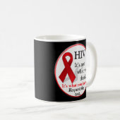 HIV AIDS World Day Diagnosis Koffiemok (Voorkant rechts)