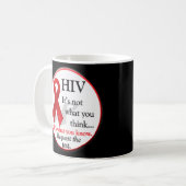 HIV AIDS World Day Diagnosis Koffiemok (Voorkant links)