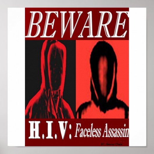 HIV ASSASSIN PIC POSTER (Voorkant)