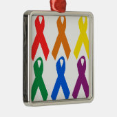 HIV-BEWUSTMAKING / AIDS-BEWUSTMAKING METALEN ORNAMENT (Rechts)