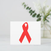 HIV-BEWUSTMAKING / AIDS-RIBBON BRIEFKAART (Staand voorkant)