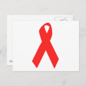 HIV-BEWUSTMAKING / AIDS-RIBBON BRIEFKAART (Voorkant / Achterkant)