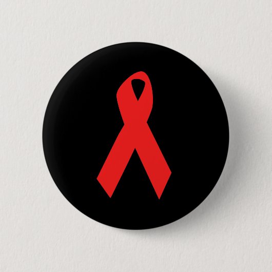 HIV-BEWUSTMAKING / AIDS-RIBBON RONDE BUTTON 5,7 CM (Voorkant)