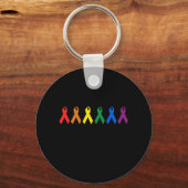 HIV-bewustzijn / AIDS-bewustzijn Sleutelhanger (Voorkant)