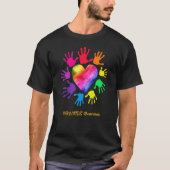 Hiv-bewustzijn Handen Hiv T-shirt (Voorkant)