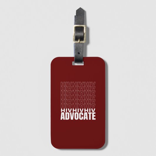 HIV HIV Advocate Bagagelabel (Voorkant (verticaal))