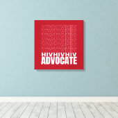 HIV HIV Advocate Canvas Afdruk (Insitu (Houten vloer))