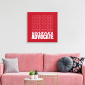 HIV HIV Advocate Canvas Afdruk (Insitu (Woonkamer))