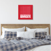 HIV HIV Advocate Canvas Afdruk (Insitu (Slaapkamer))