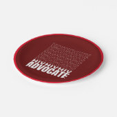 HIV HIV Advocate Papieren Bordje (Gekanteld)