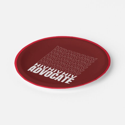 HIV HIV Advocate Papieren Bordje (Gekanteld)