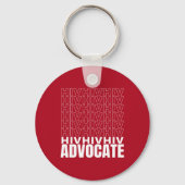 HIV HIV Advocate Sleutelhanger (Voorkant)