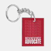 HIV HIV Advocate Sleutelhanger (Voorkant Links)