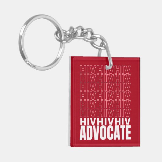 HIV HIV Advocate Sleutelhanger (Voorkant Links)