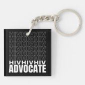 HIV HIV Advocate Sleutelhanger (Achterkant)