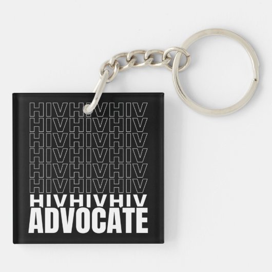 HIV HIV Advocate Sleutelhanger (Achterkant)