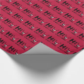 Hiv is geen misdaad - Grunge Red Art Cadeaupapier (Hoek)