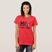 Hiv is geen misdaad - Grunge Red Art T-shirt (Voorkant volledig)