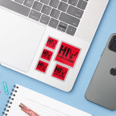 HIV is geen misdaad - HIV Stigma Awareness Sticker (Laptop met iPhone)