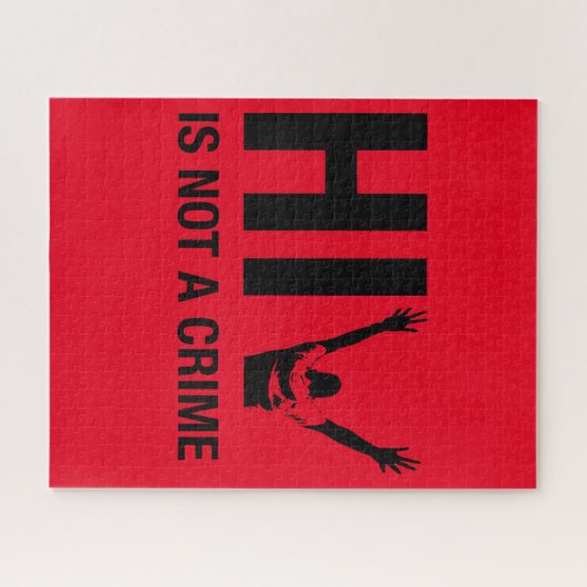 HIV is geen misdaad - Stigma-bewustzijn Legpuzzel (Horizontaal)