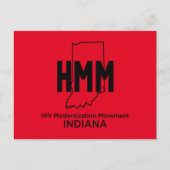 HIV Moderniseringsbeweging Indiana Briefkaart (Voorkant)