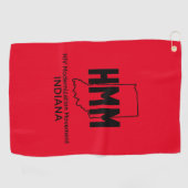 HIV Moderniseringsbeweging Indiana Golfhanddoek (Horizontaal)