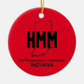 HIV Moderniseringsbeweging Indiana Keramisch Ornament (Voorkant)