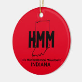 HIV Moderniseringsbeweging Indiana Keramisch Ornament (Links)