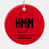 HIV Moderniseringsbeweging Indiana Keramisch Ornament (Achterkant)