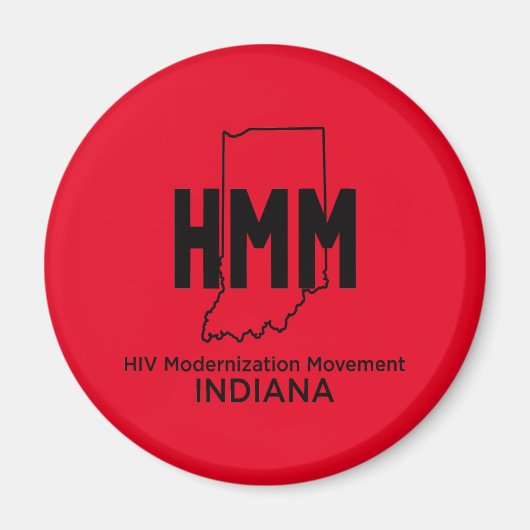HIV Moderniseringsbeweging Indiana Magneet (Voorkant)